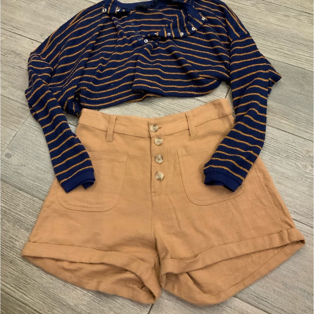 OUT FROM UNDER cropped oversized knit top